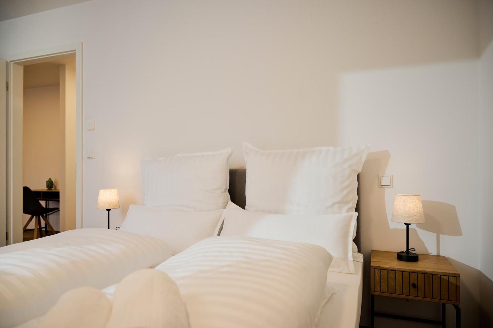 Moderne Apartments Mit Highspeed-Wlan Und Gratis-Tiefgarage Ihr Perfekter Rueckzugsort Nahe Dem Zentrum Und Der Therme I Barrierearm バート・キッシンゲン エクステリア 写真