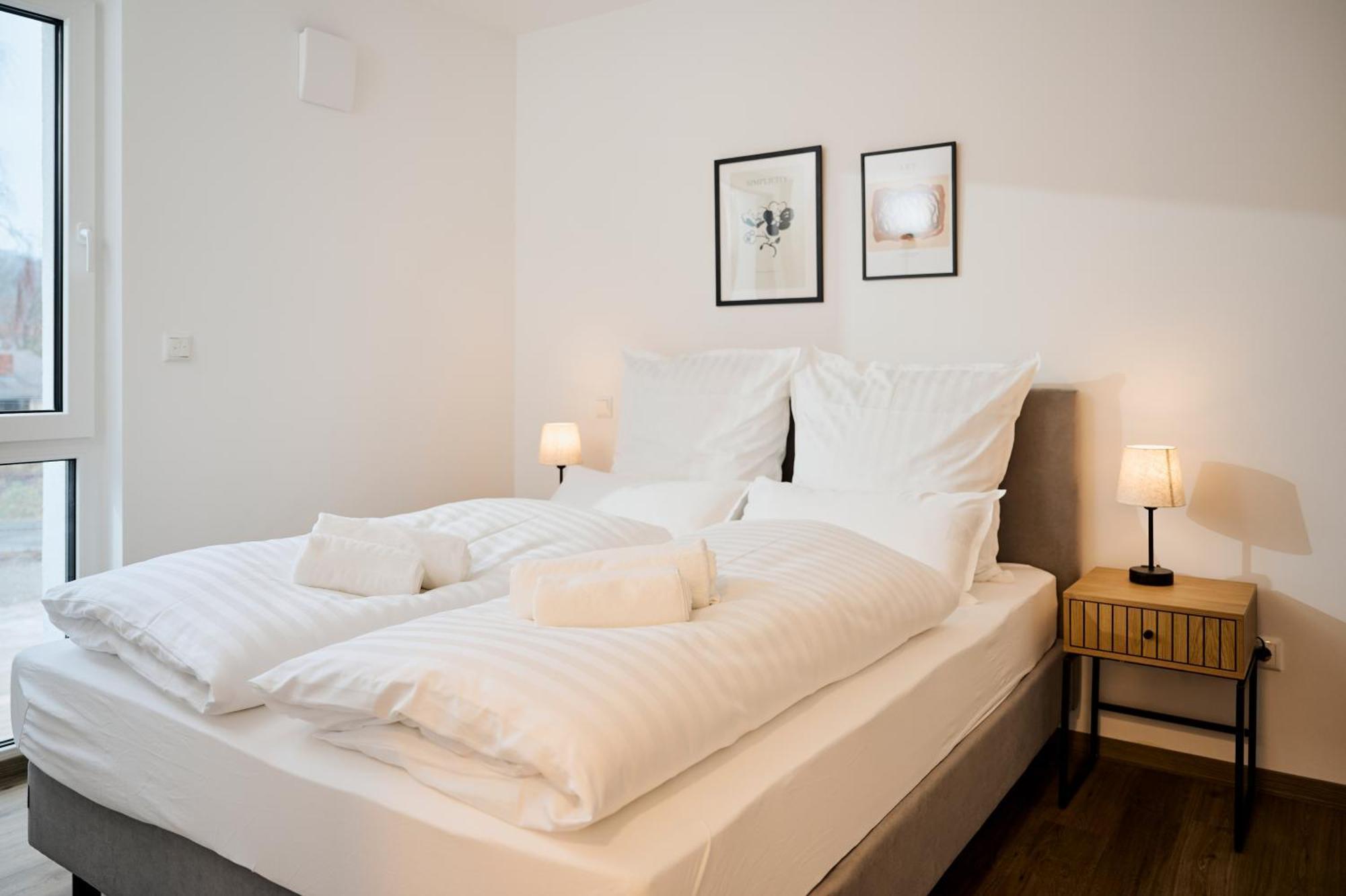 Moderne Apartments Mit Highspeed-Wlan Und Gratis-Tiefgarage Ihr Perfekter Rueckzugsort Nahe Dem Zentrum Und Der Therme I Barrierearm バート・キッシンゲン エクステリア 写真