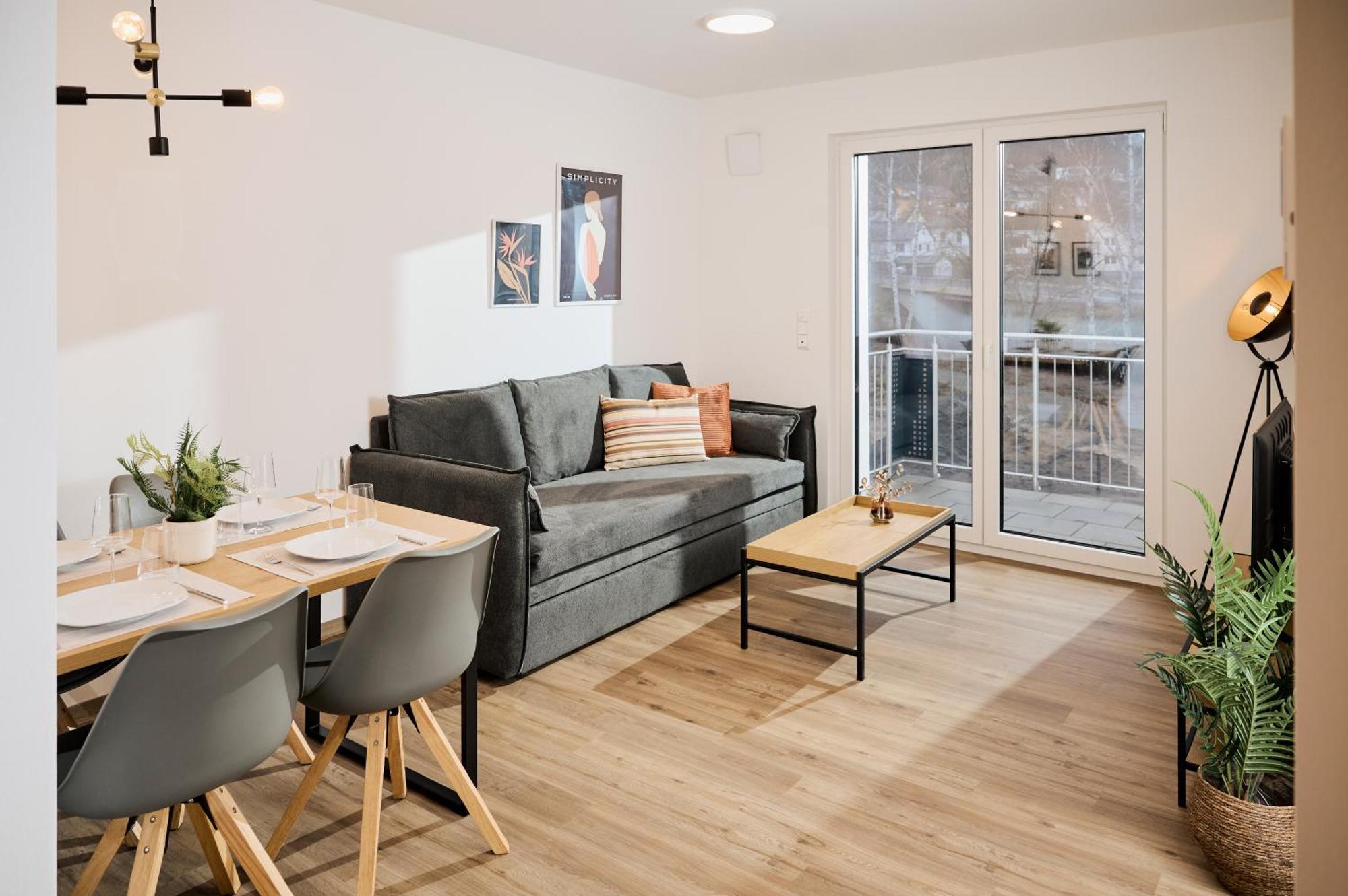 Moderne Apartments Mit Highspeed-Wlan Und Gratis-Tiefgarage Ihr Perfekter Rueckzugsort Nahe Dem Zentrum Und Der Therme I Barrierearm バート・キッシンゲン エクステリア 写真