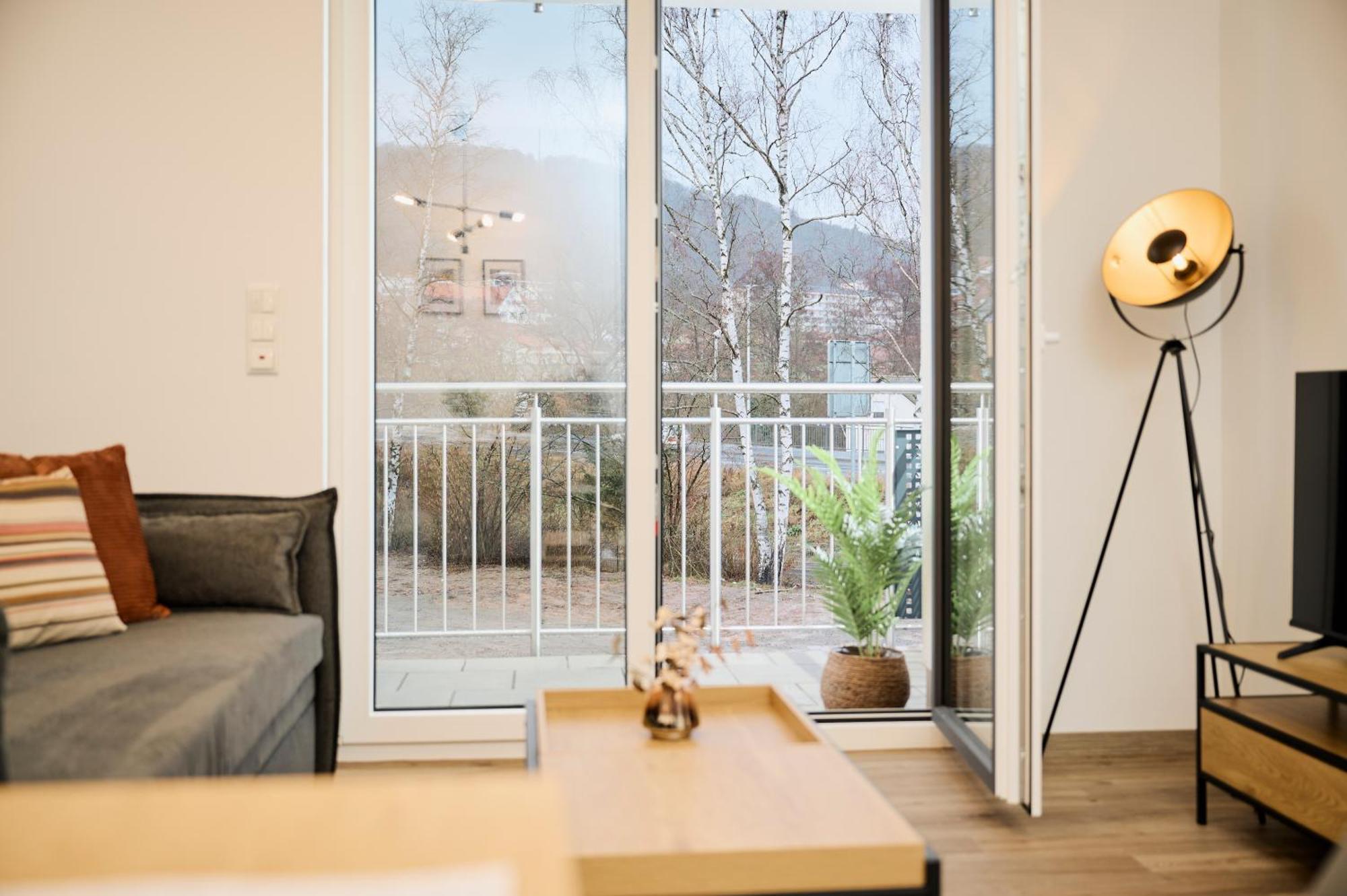 Moderne Apartments Mit Highspeed-Wlan Und Gratis-Tiefgarage Ihr Perfekter Rueckzugsort Nahe Dem Zentrum Und Der Therme I Barrierearm バート・キッシンゲン エクステリア 写真